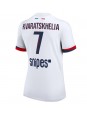 Paris Saint-Germain Khvicha Kvaratskhelia #7 Replika Borta Kläder Dam 2025-26 Kortärmad